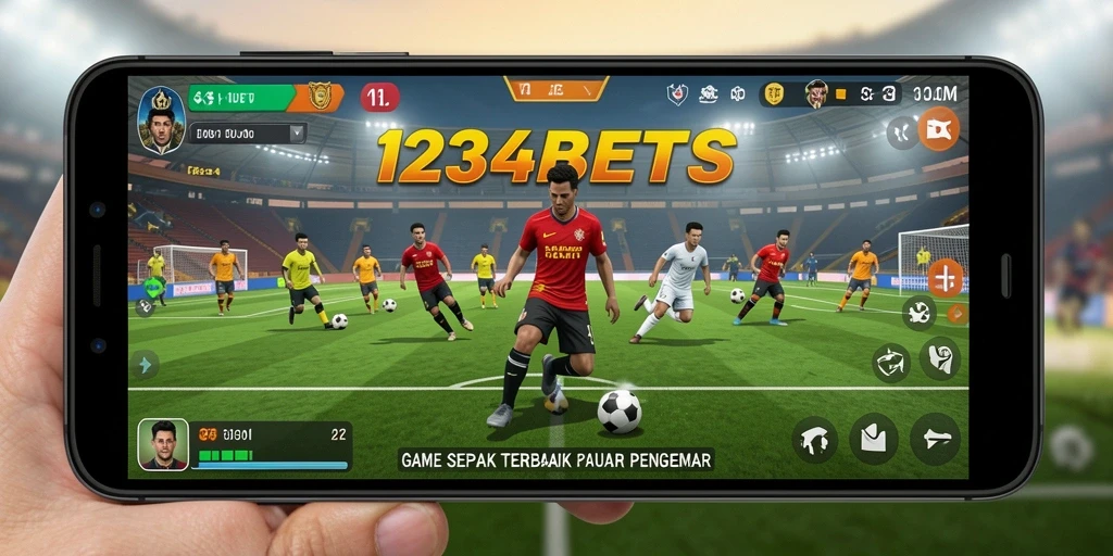Screenshot menampilkan momen seru dalam pertandingan sepak bola.