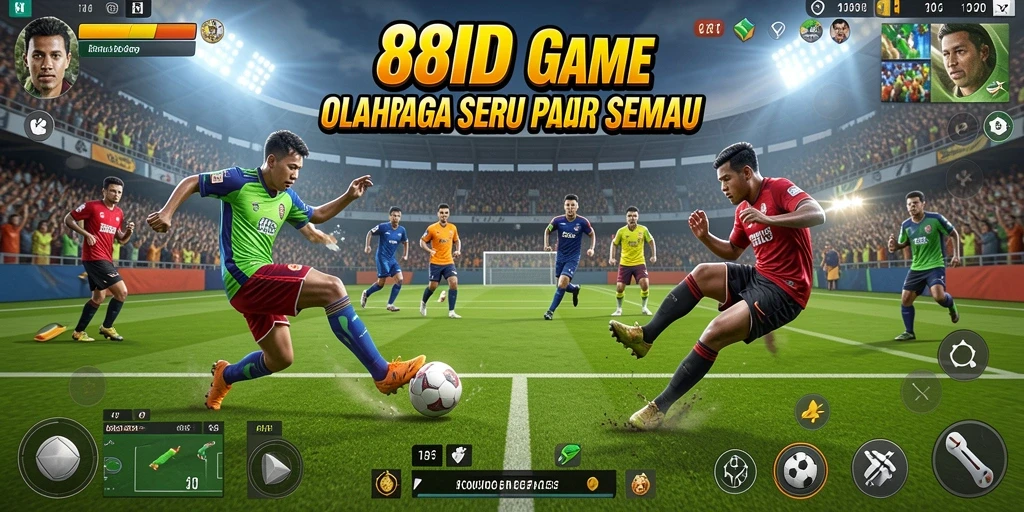 Tampilan gameplay seru dari 88ID dengan aksi olahraga yang menegangkan.