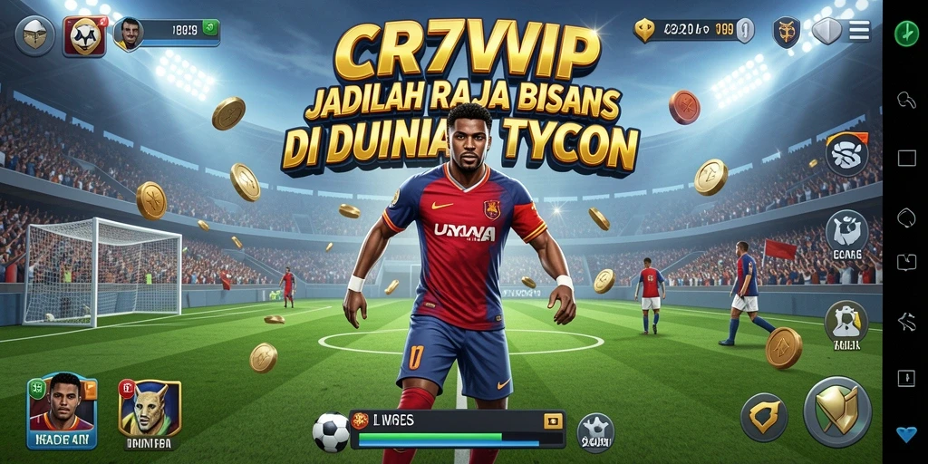 Tangkapan layar gameplay menunjukkan interaksi dinamis dalam CR7VIP.