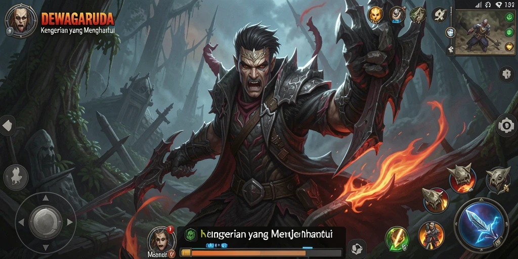 Gameplay menegangkan di DEWAGARUDA dengan elemen Horror yang kuat.
