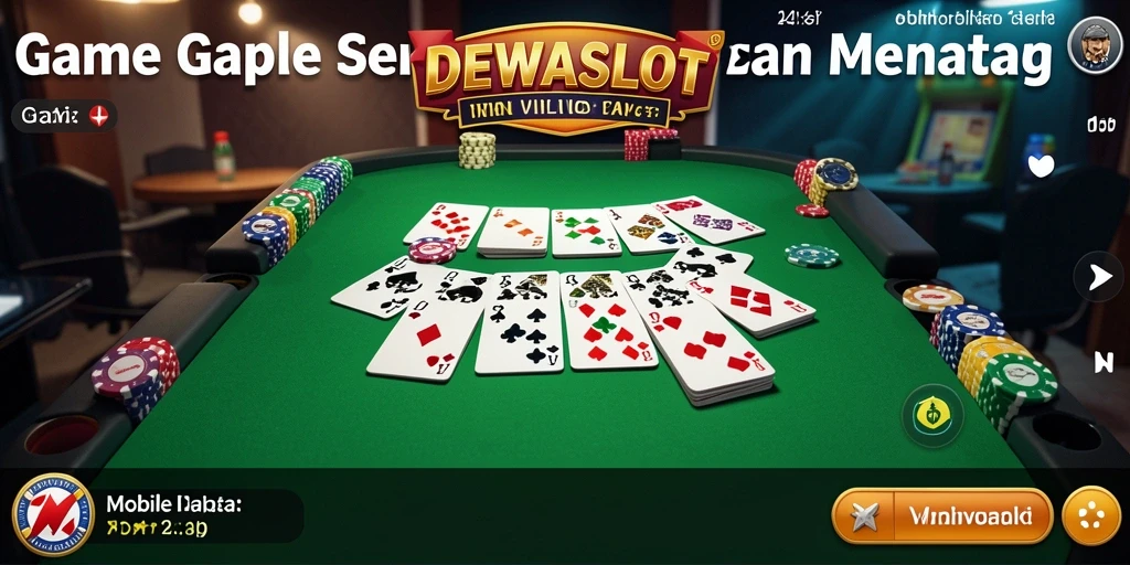 Screenshot gameplay DEWASLOT menampilkan suasana seru permainan Gaple.