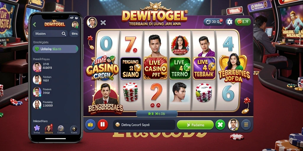 Screenshot DEWITOGEL menampilkan suasana gameplay Live Casino yang seru.