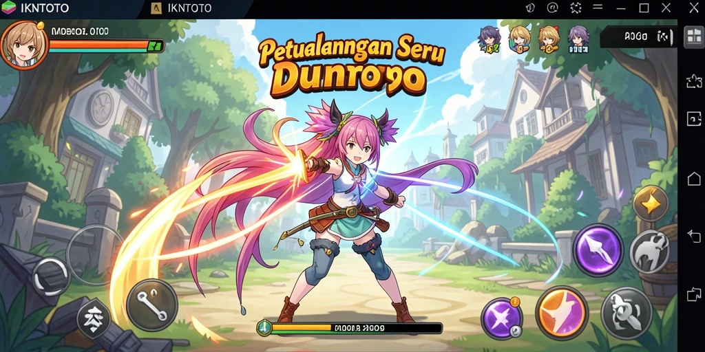 Tampilan gameplay seru dan penuh warna dari IKNTOTO.