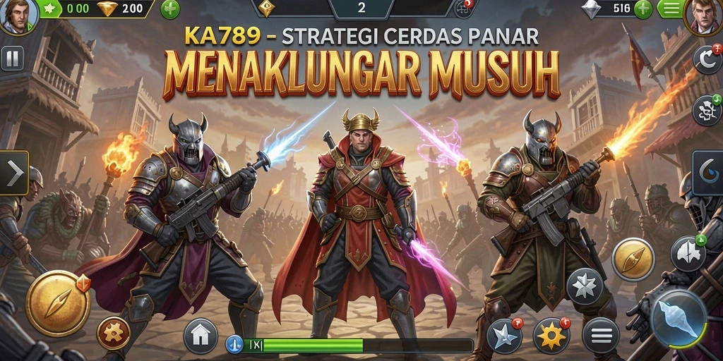 Tangkapan layar menunjukkan pertempuran strategi yang menegangkan dalam KA789.