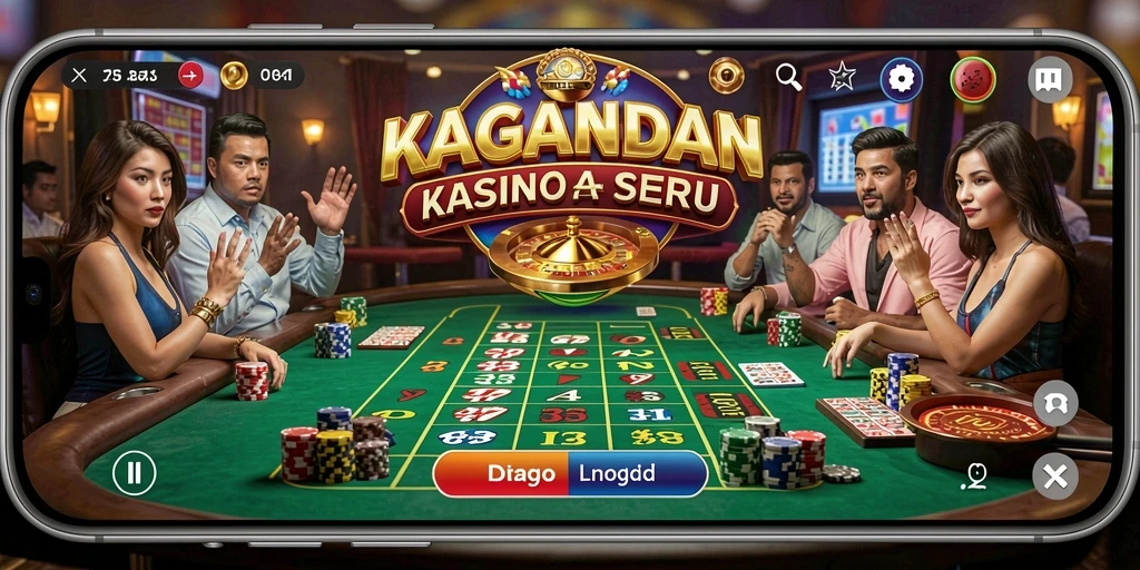 Tampilan gameplay seru KAGANDAN dengan berbagai permainan kasino.