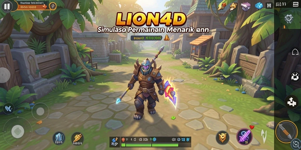 Tampilan screenshot gameplay LION4D yang menarik dan interaktif.