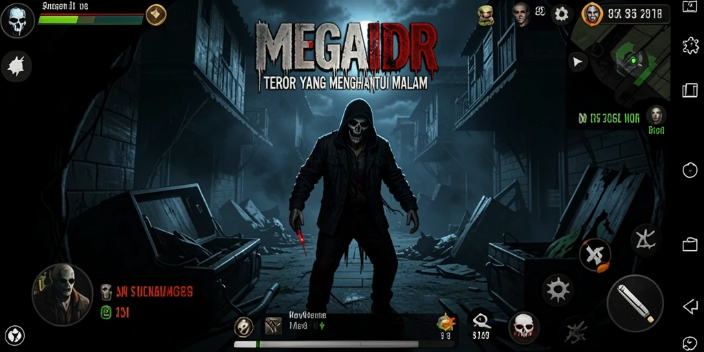 Gameplay menakutkan dari MEGAIDR yang memperlihatkan suasana Horror.
