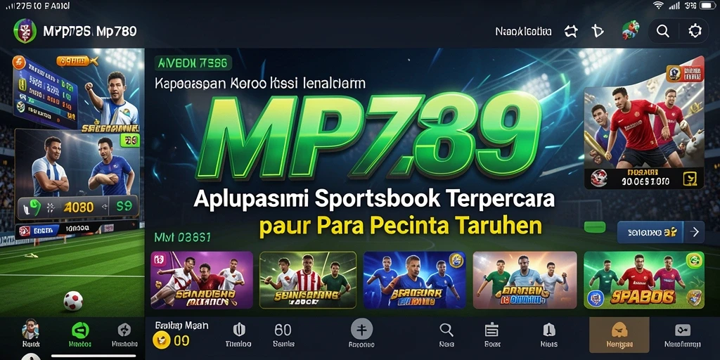 Tampilan menarik dari aplikasi MVP789 saat bermain taruhan olahraga.