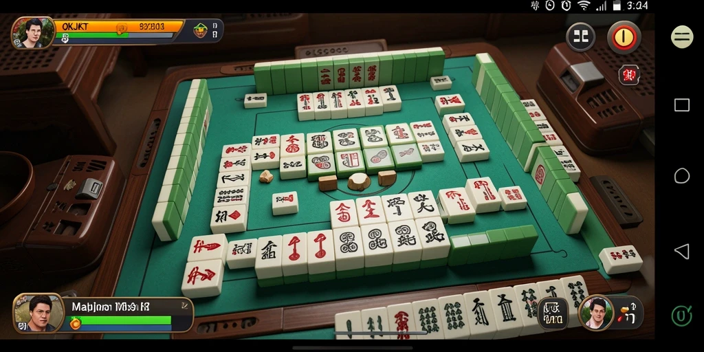 Tampilan gameplay OKJKT yang seru dan penuh tantangan Mahjong.