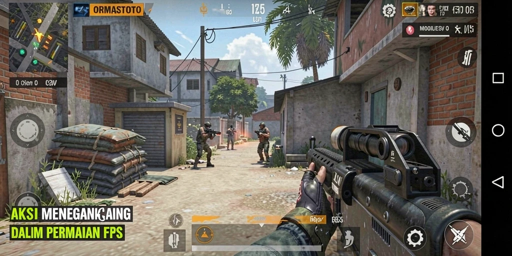 Screenshot gameplay <strong>ORMASTOTO</strong> menunjukkan adegan pertempuran yang mendebarkan.
