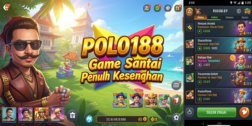 Tampilan gameplay POLO188 yang penuh warna dan menarik.