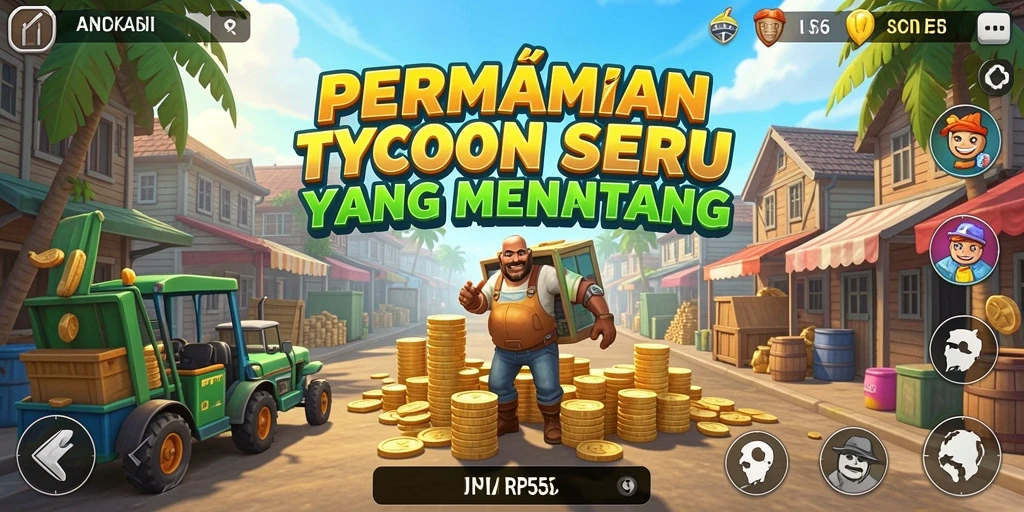 Tampilan gameplay yang menarik saat membangun bisnis di RP55.