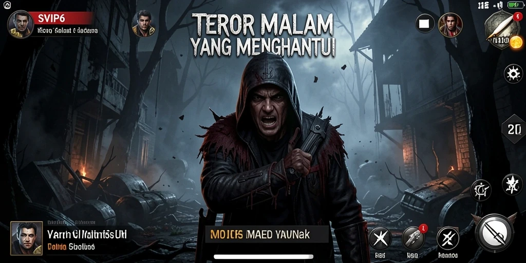 Tampilan gameplay SVIP6 yang menakutkan dan penuh ketegangan.